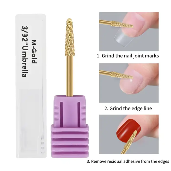 Forets à ongles en diamant pour manucure russe