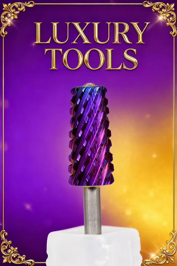 RolinStar 6.6 sécurité grand diamant cristal trapèze cônico baril violet acier carbure fraise foret