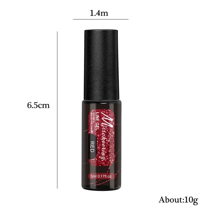 5ml Fluorescent diamant ligne Gel brillant peint Gel vernis à ongles Semi-Permanent UV Gel