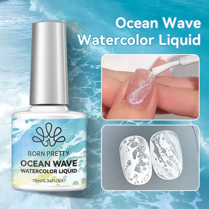 BORN PRETTY 10ml bulle océan vague blanc Gel vernis à ongles printemps Nail Art