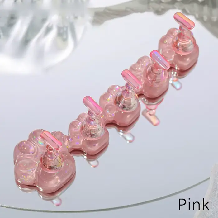 Base de pratique pour débutant en Nail Art, griffe de chat, support pour ongles à pression, résine a