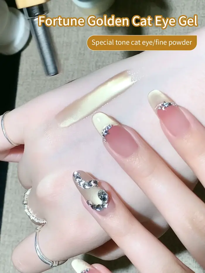 Vernis à ongles Gel magnétique chat doré