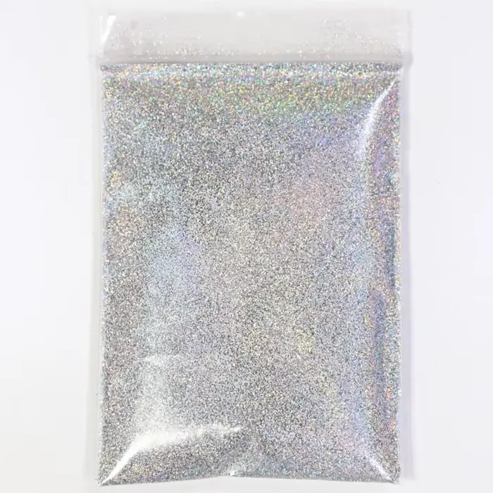 Poudre de paillettes holographiques arc-en-ciel pour les ongles