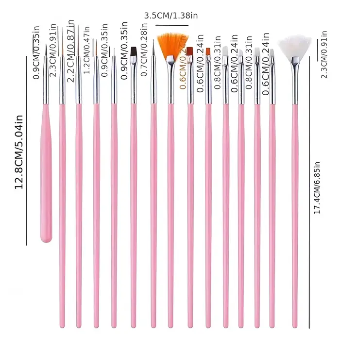 Brosse pour Nail Art, pointe de conception