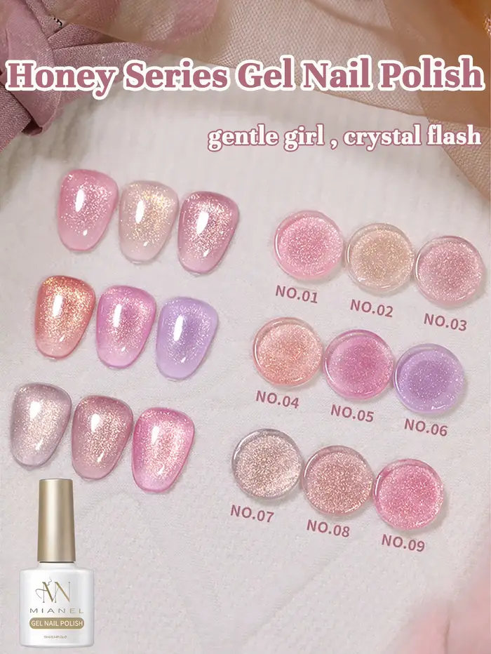 MIANEL 10ML Vernis à ongles gel série Miel Rose