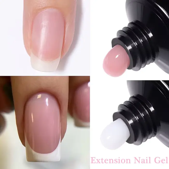 UR SUGAR 1/2 pièces 15ml Gel d'extension d'ongle tremper UV LED acrylique cristal blanc clair Gel nu vernis à ongles Gel de Construction UV