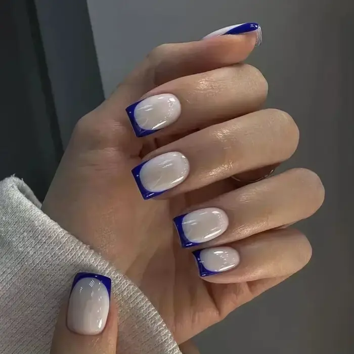 Faux ongles carrés courts avec colle, 24 pièces, faux ongles français de Ballet, portables, bord à p