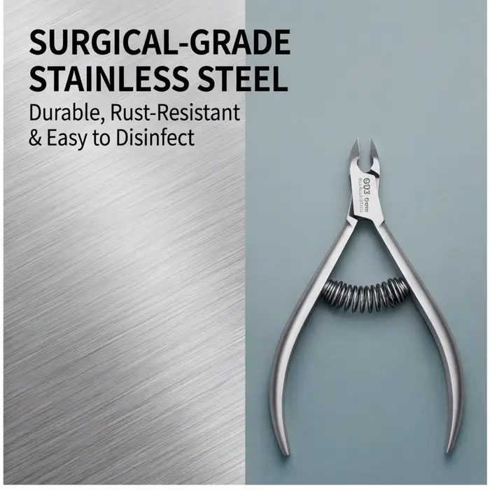 Outils professionnels de pédicure : Coupe-cuticules à double ressort