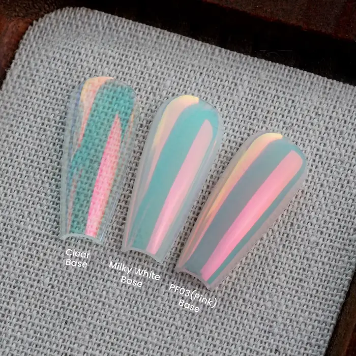 Nouvelle poudre à ongles YOKEFELLOW GleamTap Cushion Aurora Chrome