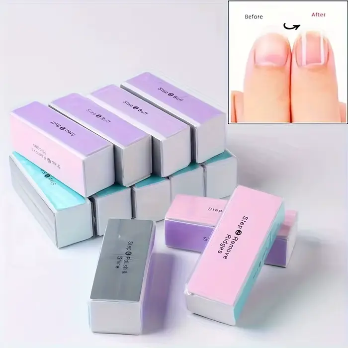 Bloc tampon à ongles 4 voies
