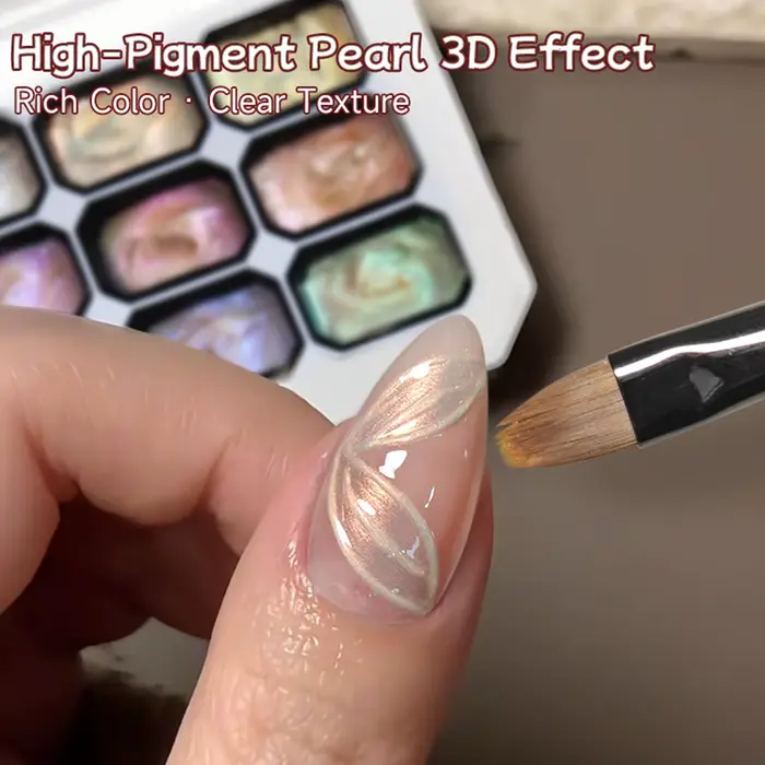 Gel de Peinture pour Ongles 9 Couleurs Dégradées