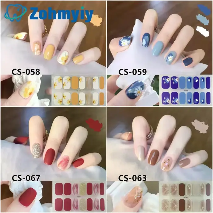 14 ongles simples imperméables à l'eau