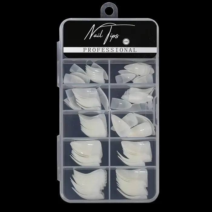 100 faux ongles artistiques en forme de griffe d'aigle, extensions de manucure tendance pour une man
