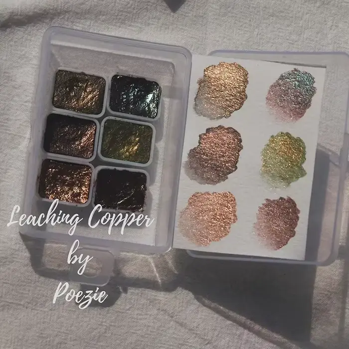 Ongles solide Pigment Nail Art décor aquarelle manucure peinture métallique dessiner Chrome paillettes poudre fleurs