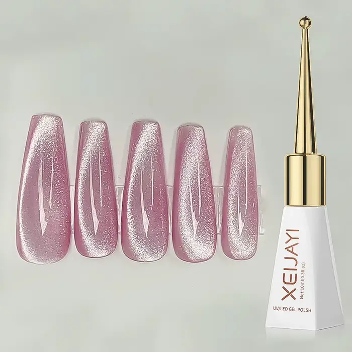XEIJAYI rose oeil de chat Gel vernis à ongles céramique Gel magnétique UV semi-permanent émaux verni