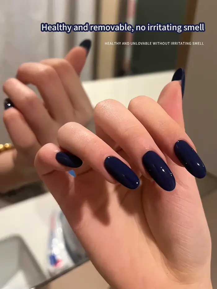 Vernis à ongles gel bleu foncé 10 ml