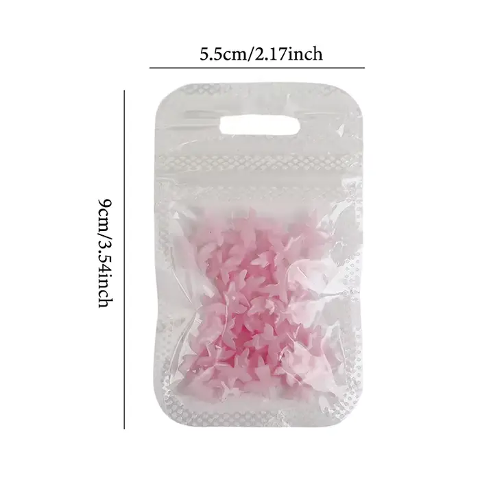 20 pièces papillons Nail Art décorations résine ongles papillon breloques