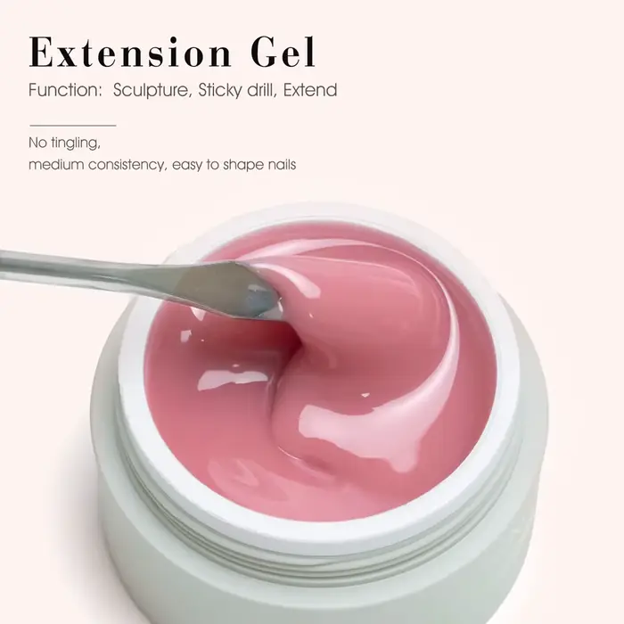 Venalisa CANNI Texture crémeuse extension constructeur Gel de gelée auto-nivelant sans brûle Gel