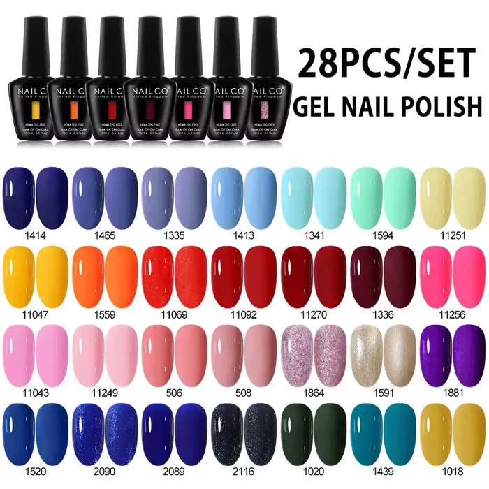 NAILCO – Kit de vernis à ongles en gel hybride semi-permanent, 30 pièces/ensemble, 15 ml, couleur ma