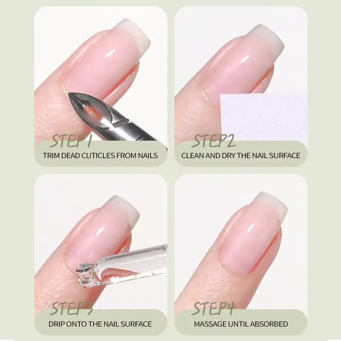 Huile de Soin des Ongles 7 Jours Formule Kératine Acides Aminés Séchage Rapide Brillance Salon Effet 90s Sans Écaillage Hydratation Profonde Renforceur d'Ongles Nouveau Produit