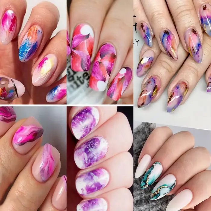 Poudre structurels ente néon pour nail art