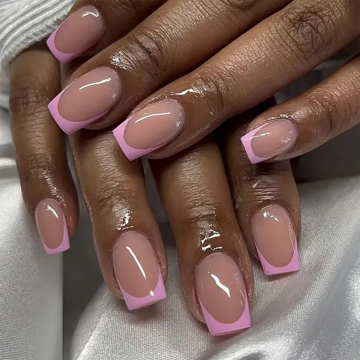 Jaune mode française portable Nail Art été Simple court amande faux ongles détachable fini