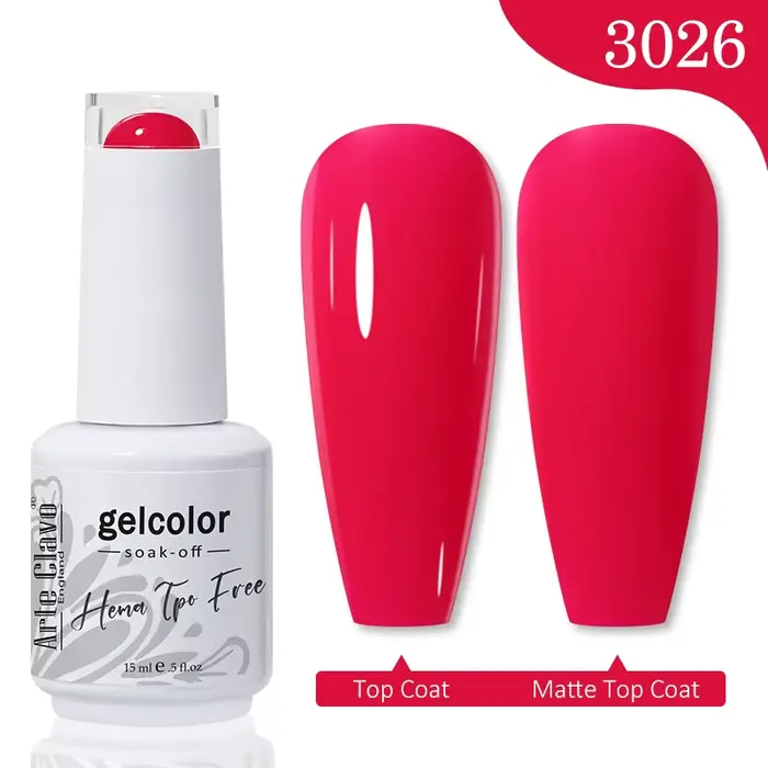 Vernis à ongles gel Arte Clavo Printemps-Été, couleur magnifique, 15 ml, semi-permanent, à retirer p
