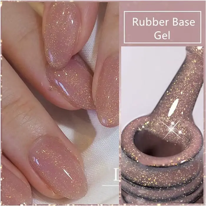 Vernis Gel à Base de caoutchouc à paillettes