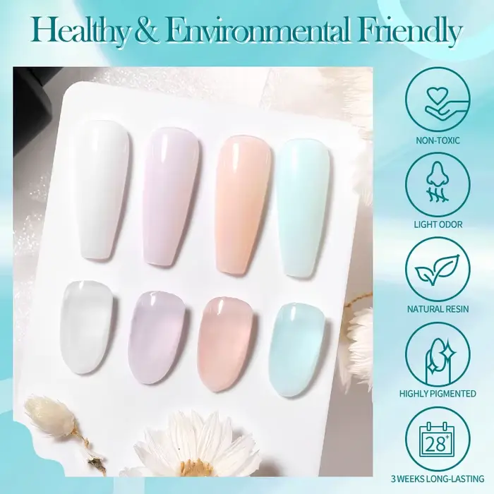 BORN PRETTY Gel de Base en caoutchouc gelée laiteuse pour vernis à ongles Gel 15ml russe auto-nivela