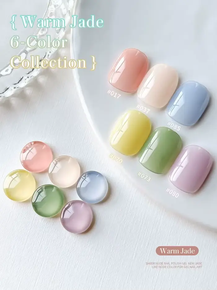 6 couleurs gelée rose nu Gel vernis à ongles ensemble hybride