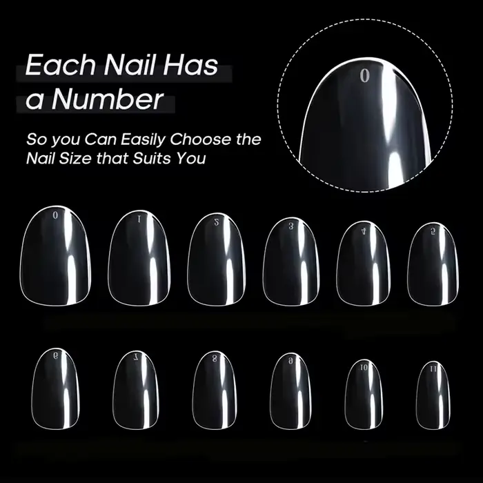 240 faux ongles courts ovales