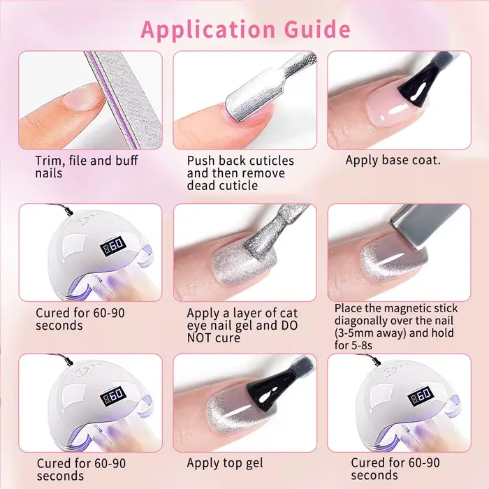 6 pièces 7.5ml nouveau populaire réfléchissant oeil de chat magnétique ongles Gel Semi Permanent Nail Art trempage LED