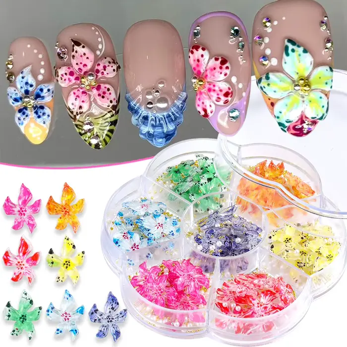 Décorations pour ongles en résine