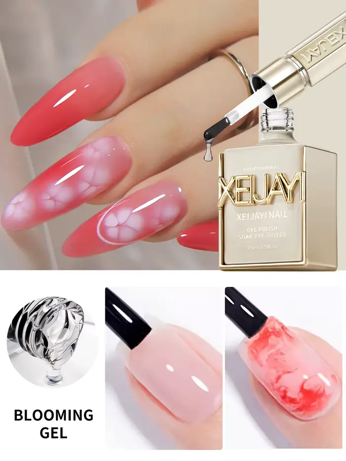 XEIJAYI 1 pièce 15ml Gel fleuri pour ongles