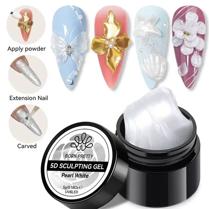 BORN PRETTY – vernis à ongles Gel sculptant 5D