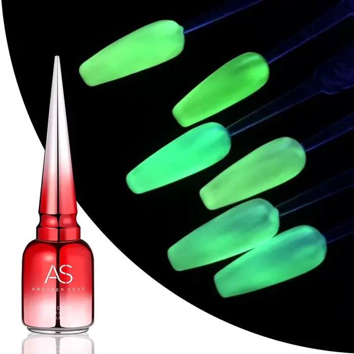 AS 15ml Vernis à ongles gel lumineux fluorescent qui brille dans le noir
