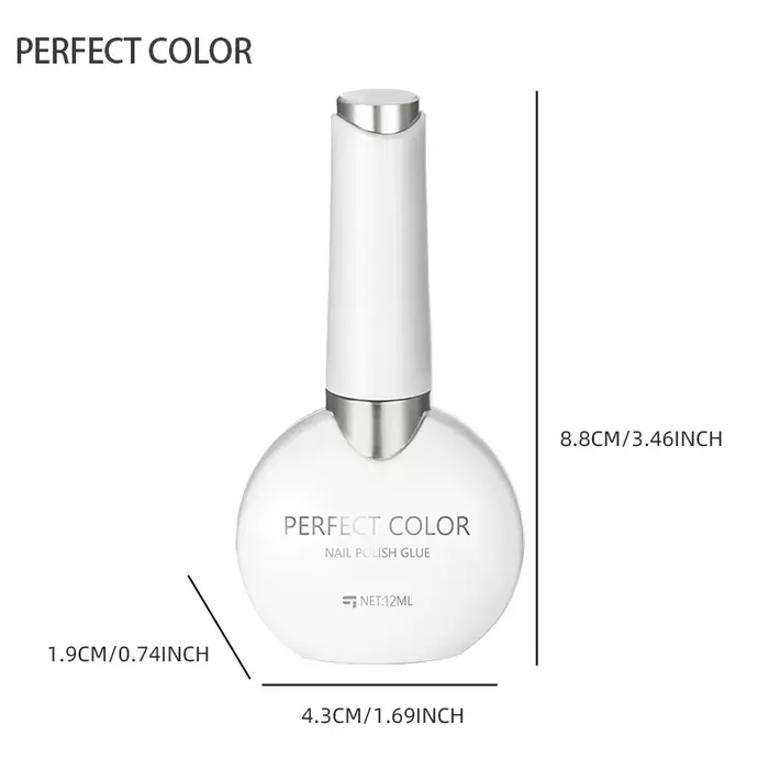 Gel constructeur transparent de couleur parfaite pour vernis à ongles 12 ml Gel fortifiant de formule auto-nivelante