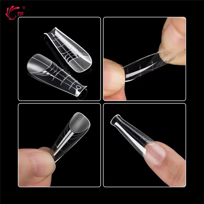 BNG 140 pièces ovale amande haut ongles Extension moules Kit de manucure couverture complète formes intelligentes