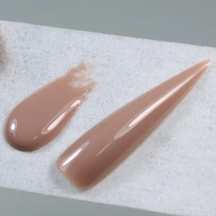 MSHARE 50g Gel Constructeur Liquide Lait Cacao Sans TPO Auto-Nivelant pour Extension et Construction d'Ongles