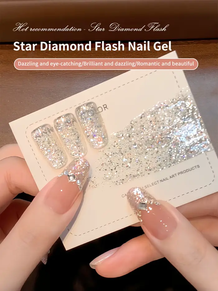 Vernis Gel à paillettes étoiles 16ML