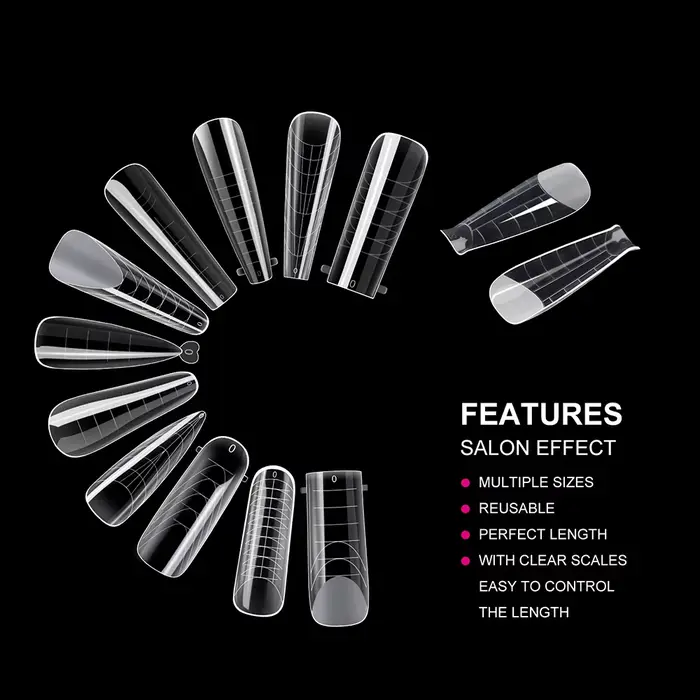 TP 145 pièces système Duet mat ongles double formes pour Gel