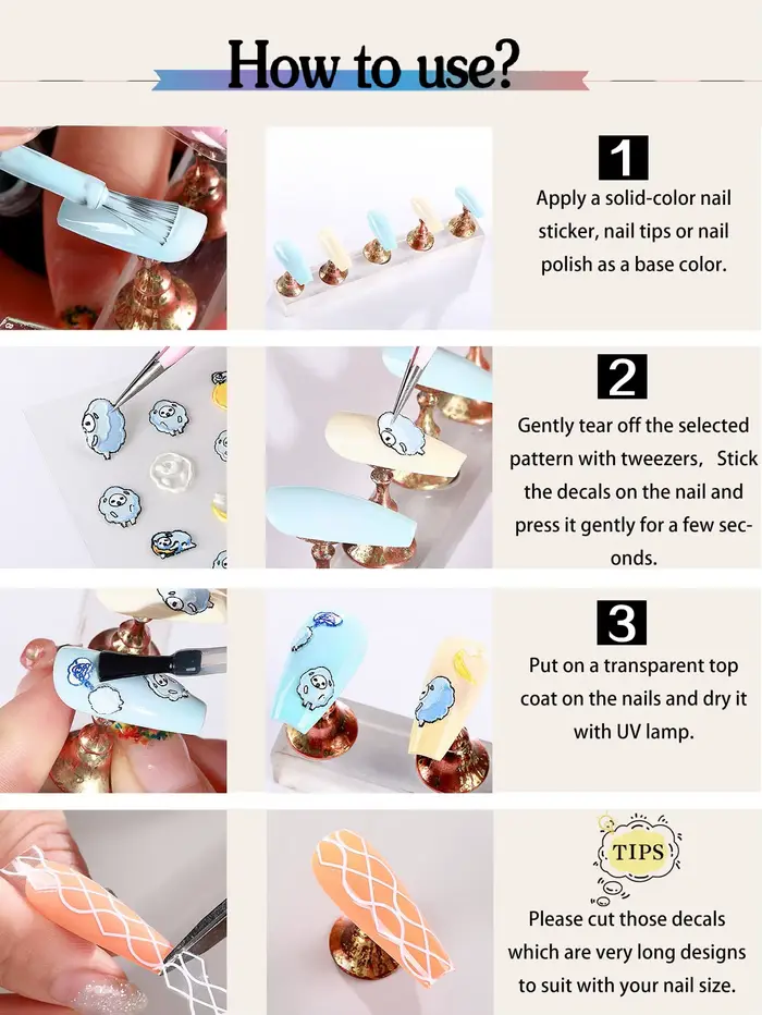 Autocollants pour ongles en or et argent, étoiles, lunes et cœurs, 6/12/24 feuilles, autocollants 3D