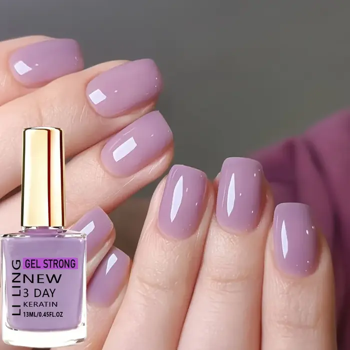 Icy Sheer Light Purple Nail Hardener - Nouveauté Printemps/Été - Séchage à l'air, manucure rapide, un incontournable pour les amateurs de nail art.