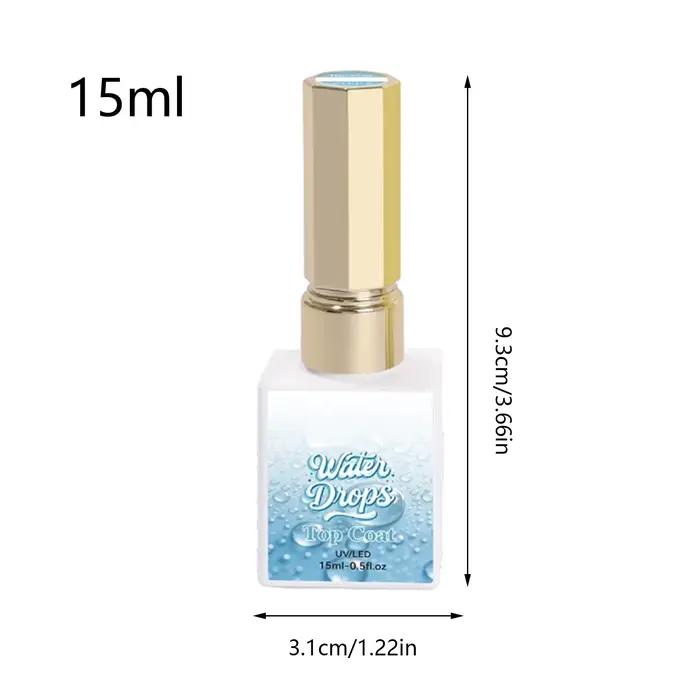 Gel pour ongles 2 pièces, gel de manucure 3D effet goutte de pluie, pour le polissage des ongles, pour filles, femmes, débutantes, performance, maison, salon, fête
