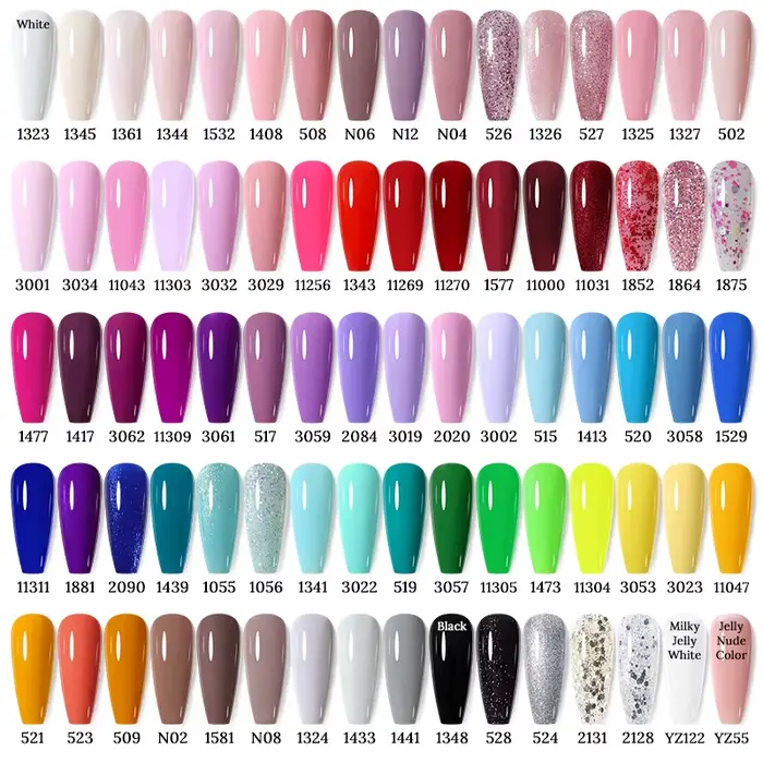 NAILCO 15ml Série Verte Gel Vernis à Ongles Couleur Foncée Couche de Finition Mate Hybride Longue Durée UV LED Nail Art Base Coat Manucure Soak Off