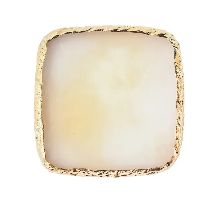 Palette d'art d'ongle de luxe en pierre de résine naturelle