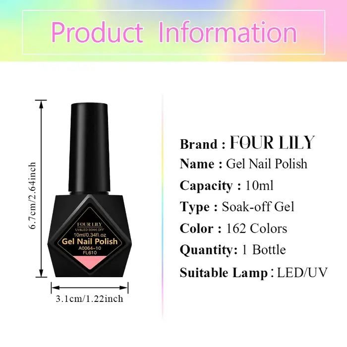 FOUR LILY – vernis à ongles Gel 10ml