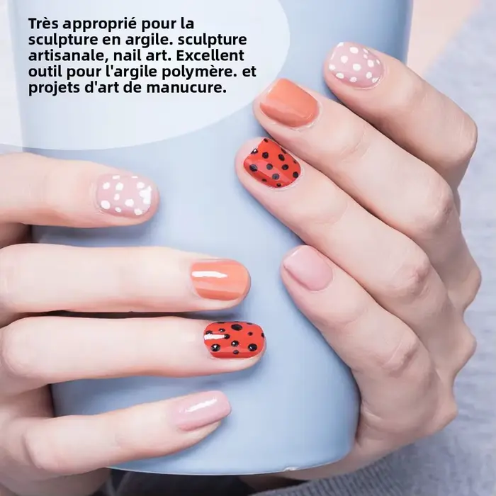 Outils de pointage circulaire pour Nail Art