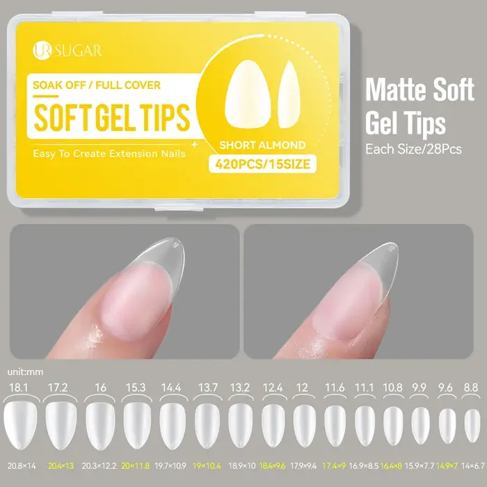 Longs faux ongles stiletto avec guides de longueur intégrés