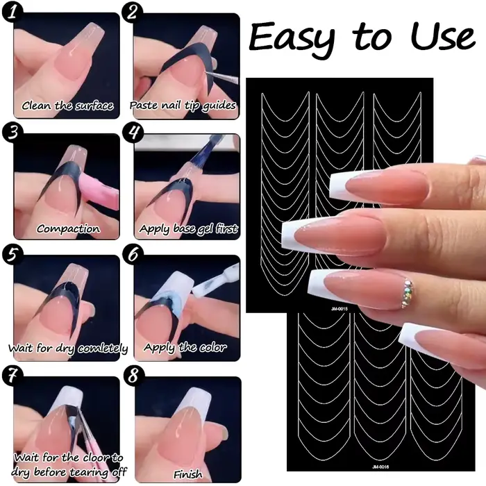 Pochoirs autocollants pour Nail Art
